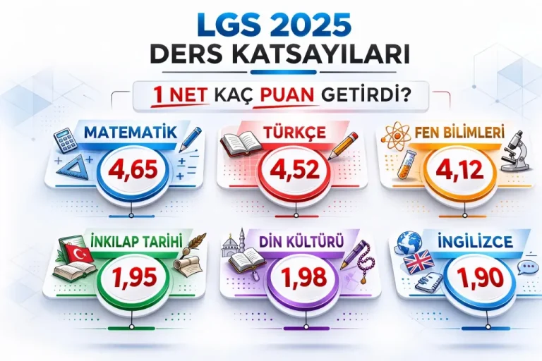 LGS 2025 Ders Katsayıları