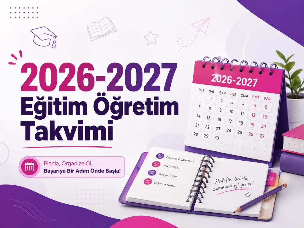 MEB 2026-2027 EĞİTİM ÖĞRETİM YILI TAKVİMİ