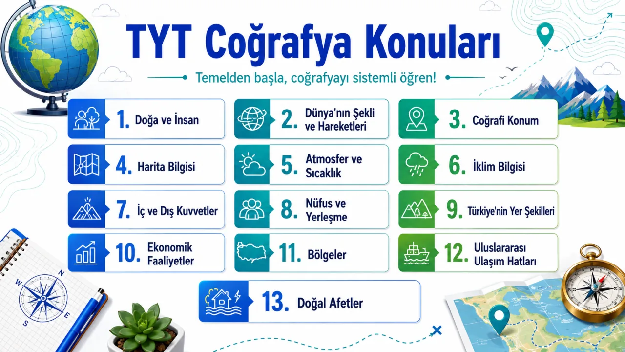 TYT Nedir? Hangi Dersler Var? Nasıl Çalışılır? 5 TYT Coğrafya Konuları