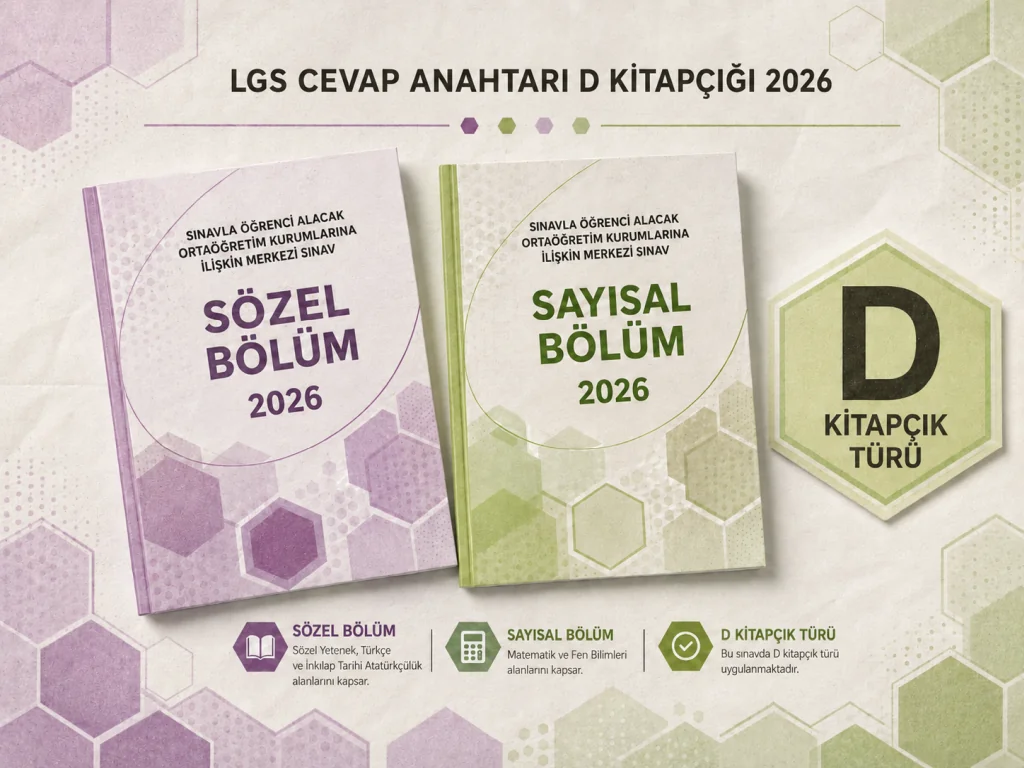 LGS CEVAP ANAHTARI D KİTAPÇIĞI 2026